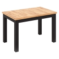 Ausziehbarer Esstisch DOO 120/160x75 cm Eiche craft/schwarz
