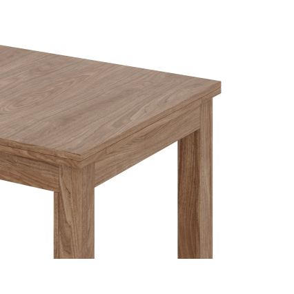 Ausziehbarer Esstisch DOO 120/160x75 cm in heller Nussbaum