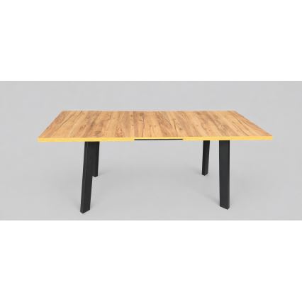 Ausziehbarer Esstisch KERNO 150/190x80 cm Eiche Craft/Schwarz