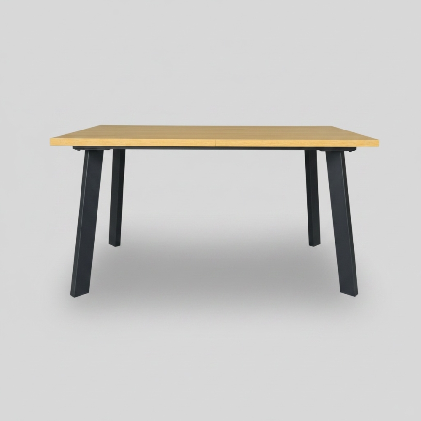 Ausziehbarer Esstisch KERNO 150/190x80 cm Eiche Craft/Schwarz
