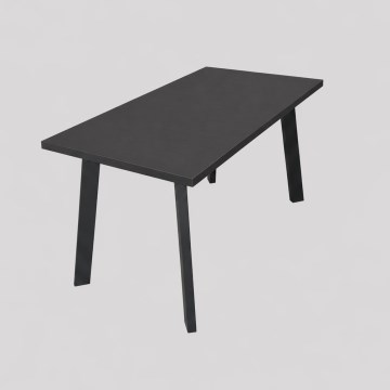 Ausziehbarer Esstisch KERNO 150/190x80 cm schwarz