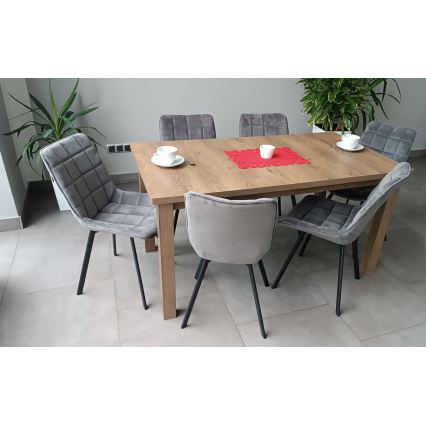 Ausziehbarer Esstisch LIAM Eiche