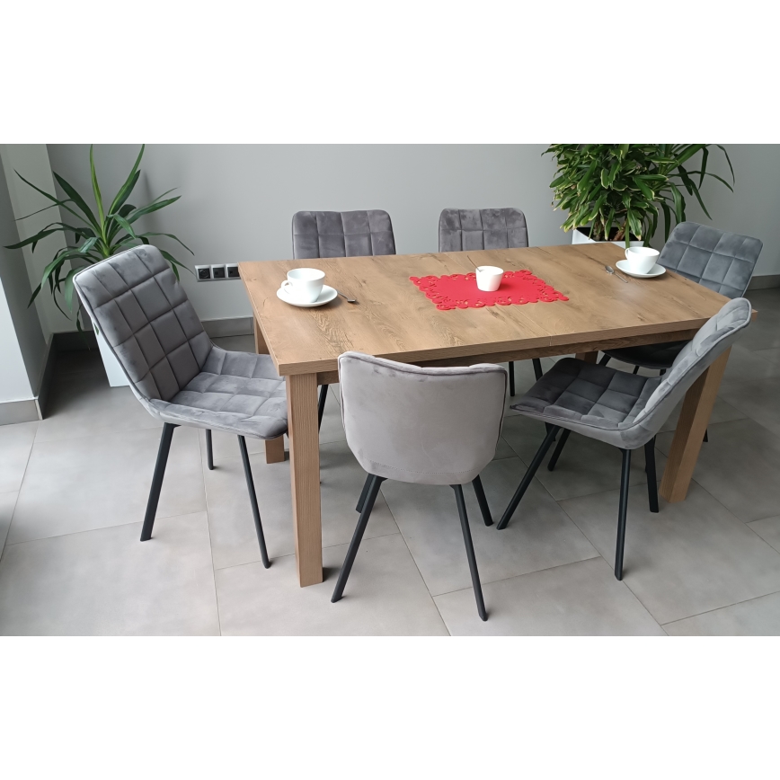 Ausziehbarer Esstisch LIAM Eiche