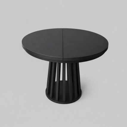 Ausziehbarer Esstisch NEXUS 100/140x77 cm schwarz