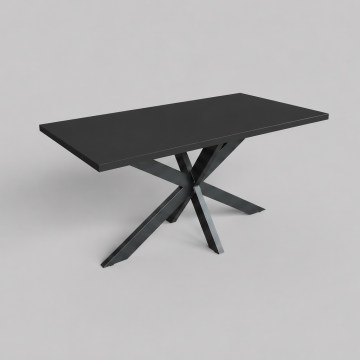 Ausziehbarer Esstisch SAMLE 150/190x80 cm schwarz