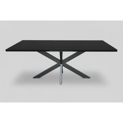 Ausziehbarer Esstisch SAMLE 150/190x80 cm schwarz