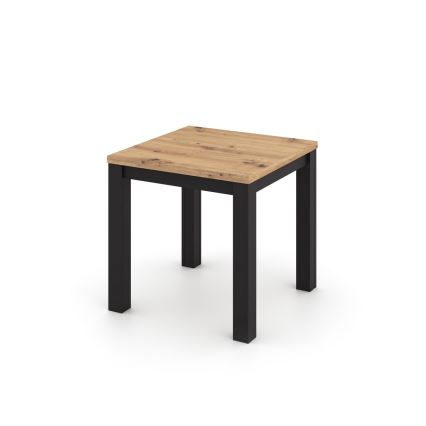 Ausziehbarer Esstisch ZARO 80/160x80 cm Artisan-Eiche/schwarz