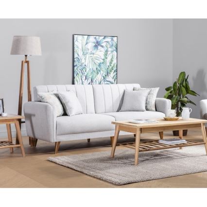 Ausziehbares 2‑sitziges Sofa KITO, cremefarben