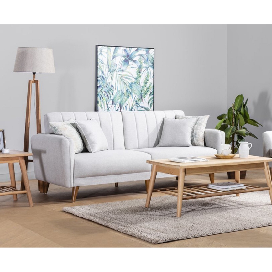 Ausziehbares 2‑sitziges Sofa KITO, cremefarben