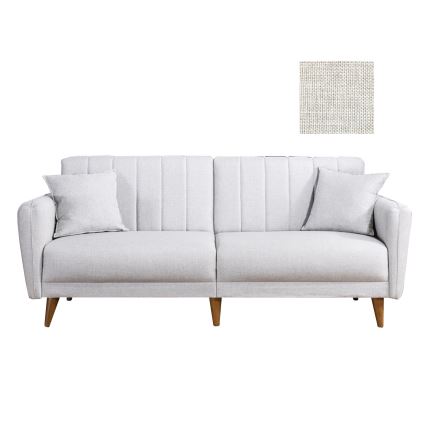 Ausziehbares 2‑sitziges Sofa KITO, cremefarben
