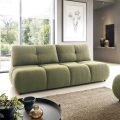 Ausziehbares 3-sitziges Sofa mit Stauraum NUORO, grün