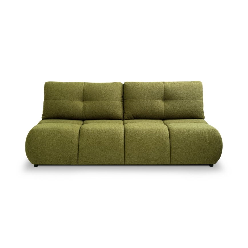 Ausziehbares 3-sitziges Sofa mit Stauraum NUORO, grün