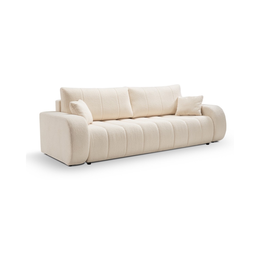 Ausziehbares 3‑Sitzer-Sofa DESIO, Beige