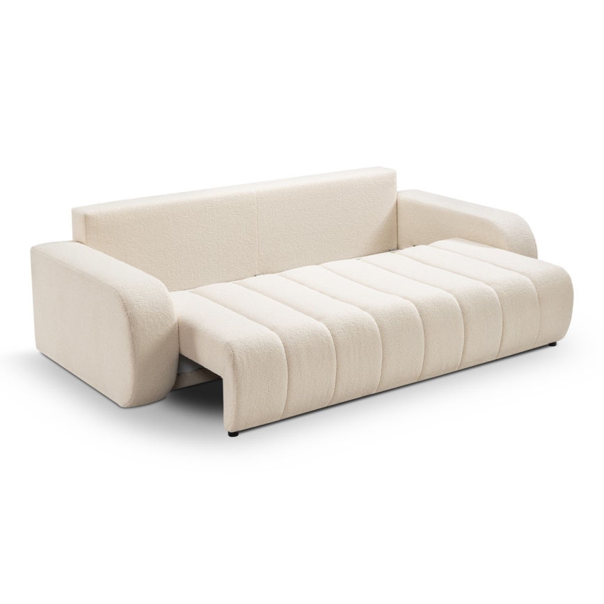 Ausziehbares 3‑Sitzer-Sofa DESIO, Beige