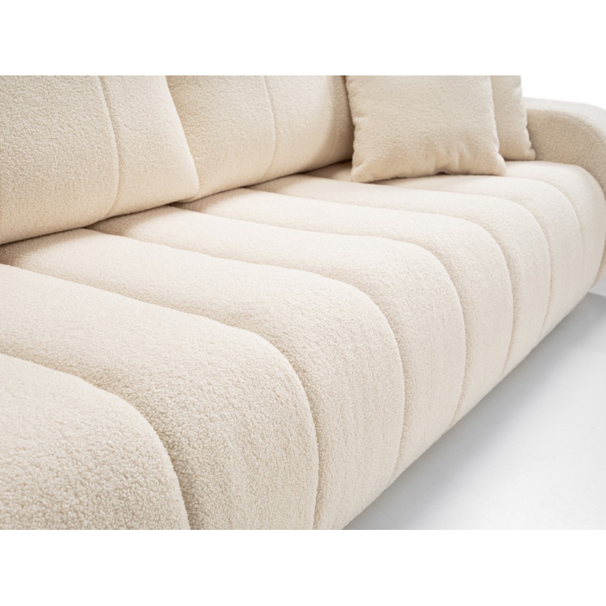 Ausziehbares 3‑Sitzer-Sofa DESIO, Beige