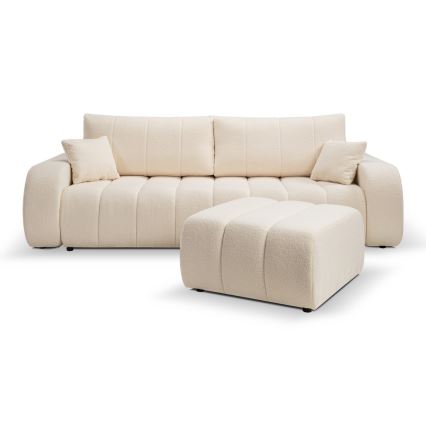 Ausziehbares 3‑Sitzer-Sofa DESIO, Beige