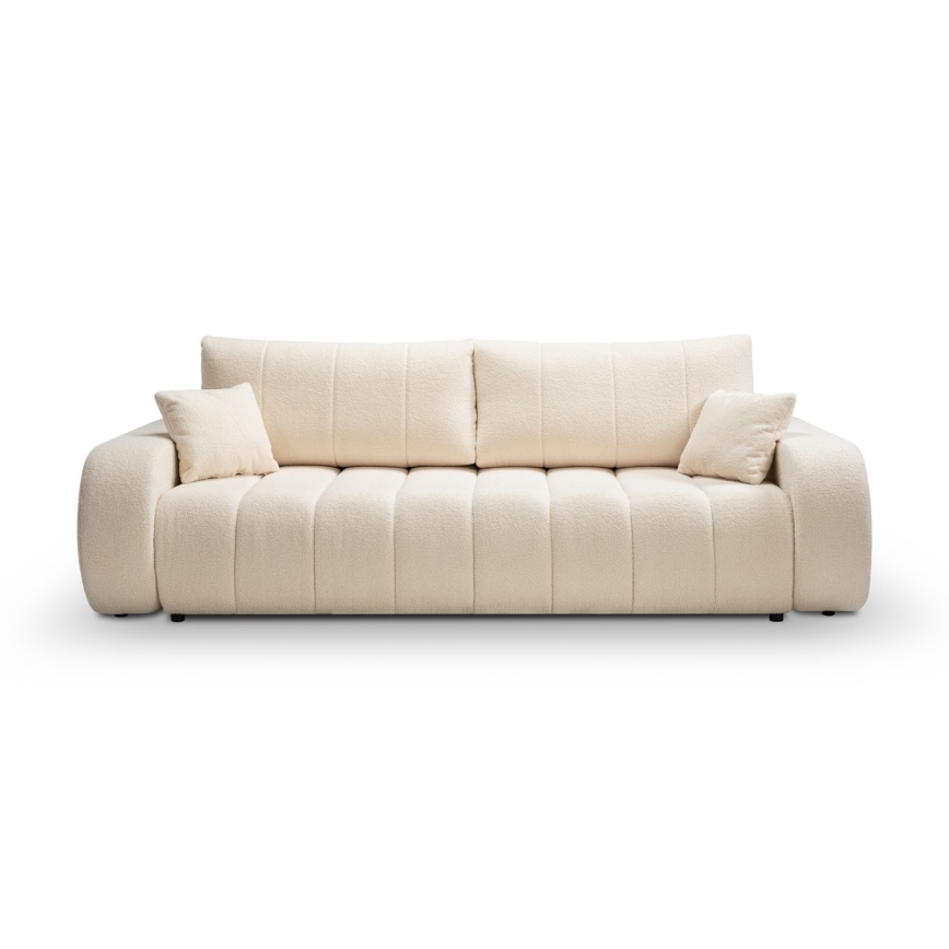 Ausziehbares 3‑Sitzer-Sofa DESIO, Beige