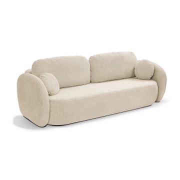 Ausziehbares Dreisitzer-Schlafsofa OLBIA, beige