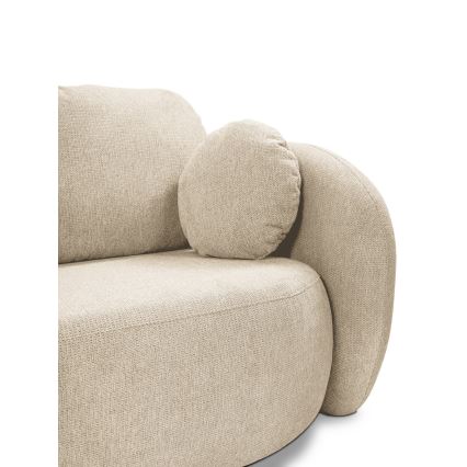 Ausziehbares Dreisitzer-Schlafsofa OLBIA, beige