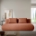 Ausziehbares Dreisitzer-Sofa FANO, braun
