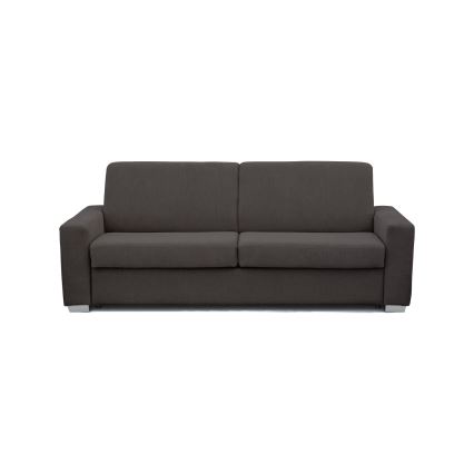 Ausziehbares dreisitziges Schlafsofa zum täglichen Schlafen LEKA braun
