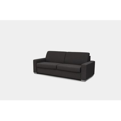 Ausziehbares dreisitziges Schlafsofa zum täglichen Schlafen LEKA braun