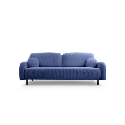 Ausziehbares, gepolstertes Dreisitzer-Sofa CLOUDY, blau