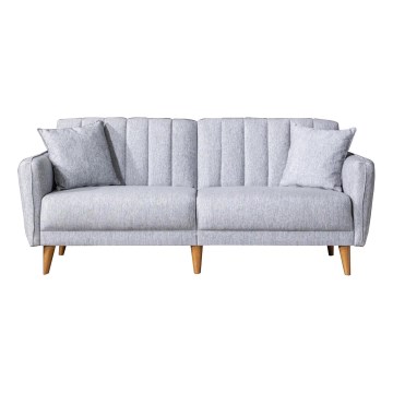 Ausziehbares Zweisitzer-Sofa KITO – Grau