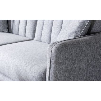 Ausziehbares Zweisitzer-Sofa KITO – Grau