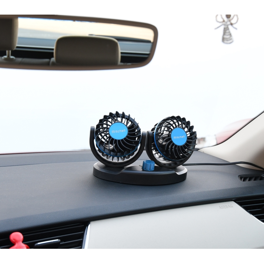 Auto-Armaturenbrett-Ventilator mit USB 3W/5V schwarz