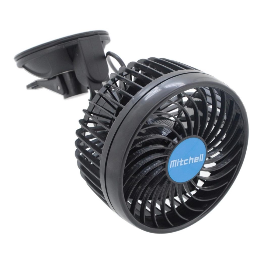 Auto Armaturenbrett Ventilator 4W/12V schwarz