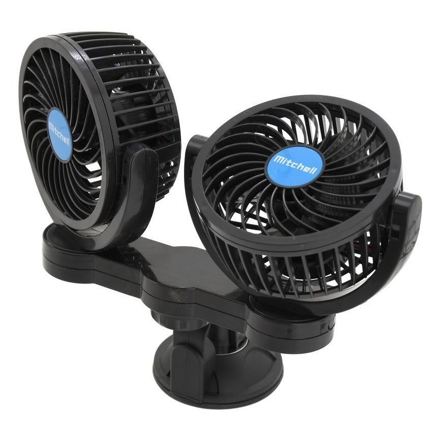 Auto-Ventilator mit Saugnapf 7W/12V schwarz