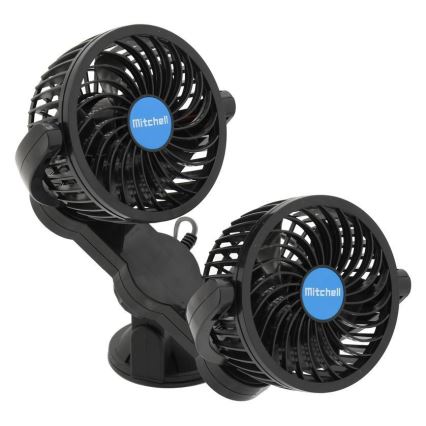 Auto-Ventilator mit Saugnapf 7W/12V schwarz