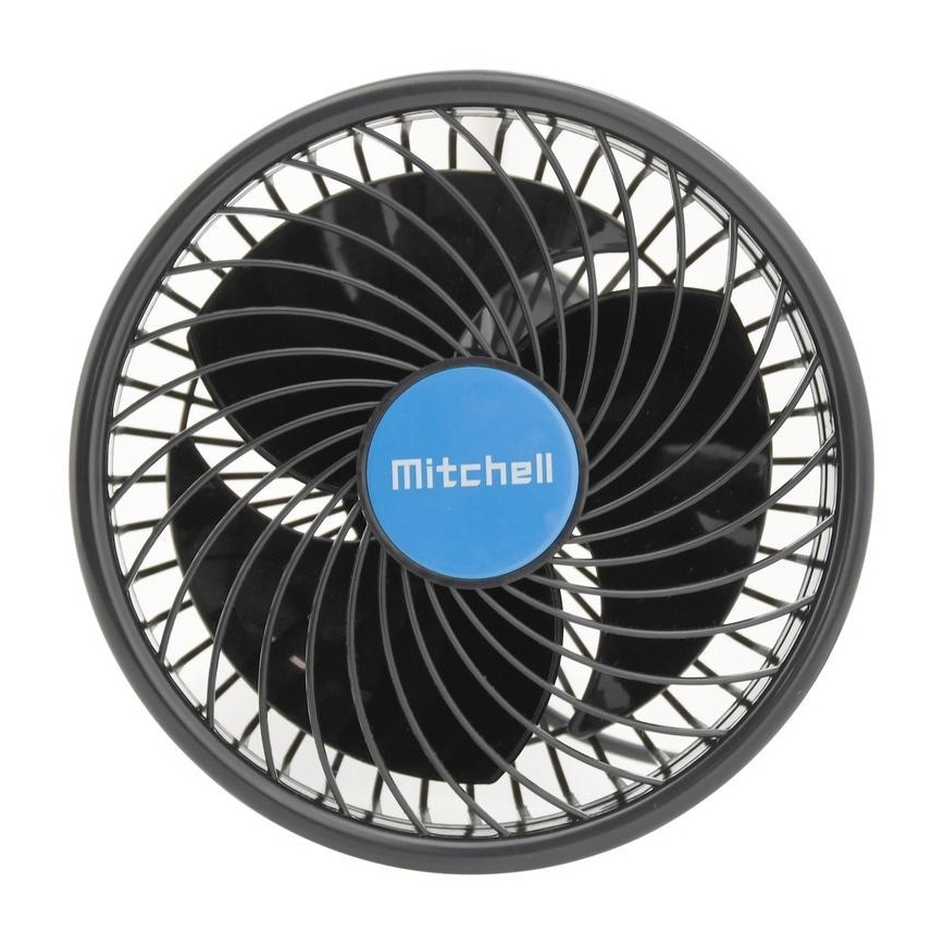 Auto-Ventilator mit Saugnapf 9W/12V schwarz
