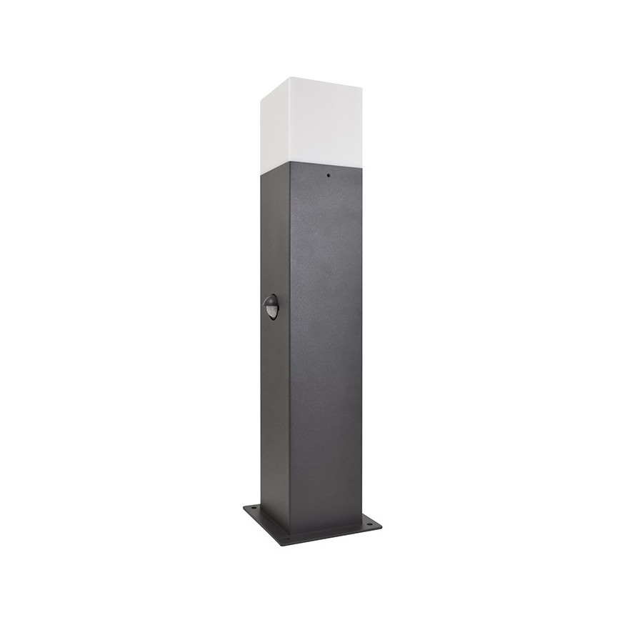 Auβenleuchte mit Sensor NEW YORK 1xE27/12W/230V IP44 44 cm Graphit