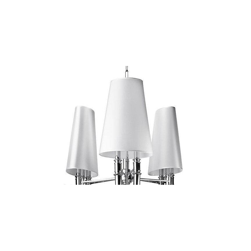 Azzardo AZ1232 - Kronleuchter an Kette DIABLO 6xE14/11W/230V weiß