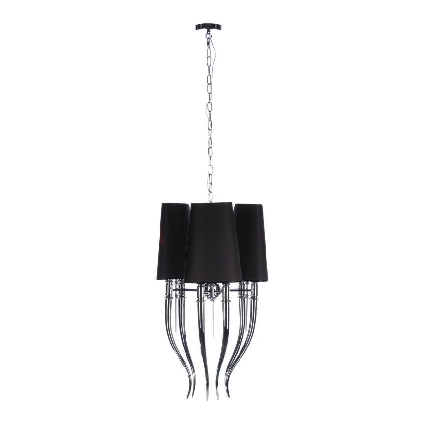 Azzardo AZ1345 - Kronleuchter an Kette DIABLO 6xE14/11W/230V schwarz