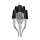 Azzardo AZ1417 - Kronleuchter an Kette DIABLO 12xE14/11W/230V schwarz