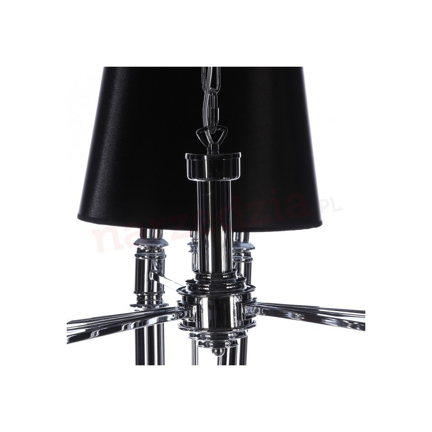 Azzardo AZ1417 - Kronleuchter an Kette DIABLO 12xE14/11W/230V schwarz