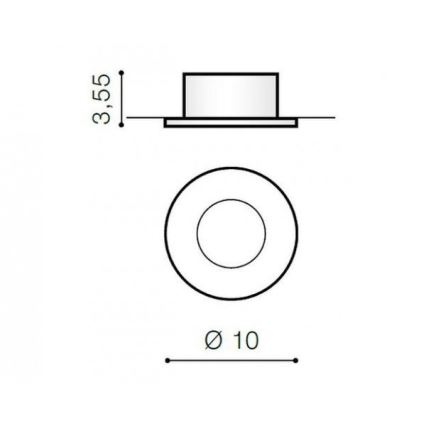 Azzardo AZ1714 - Außeneinbauleuchte OSCAR 1xGU10/50W/230V IP44