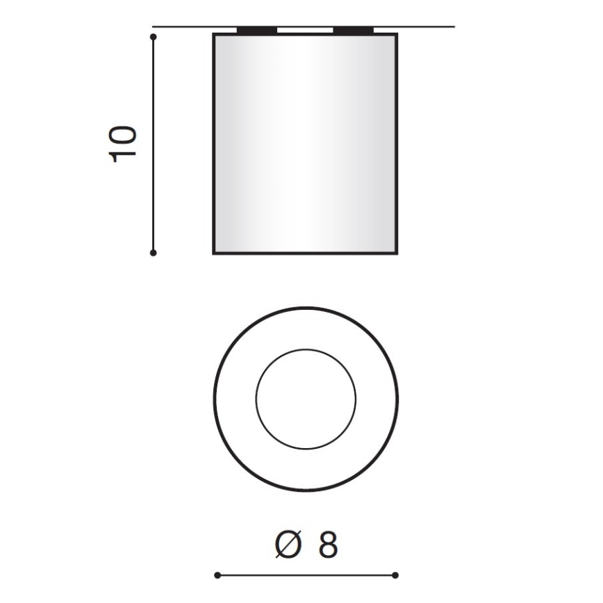 Azzardo AZ2558 - Außendeckenleuchte ARO 1xGU10/50W/230V IP54