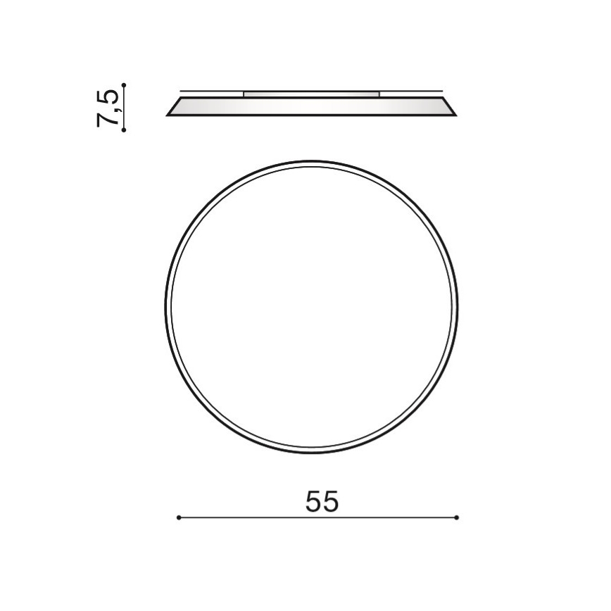 Azzardo AZ2739 - LED-Deckenleuchte CORTONA LED/50W/230V 4000K