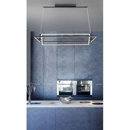 Azzardo AZ2849 - LED dimmbare Hängeleuchte an Seil VIENA 2xLED/70W/230V