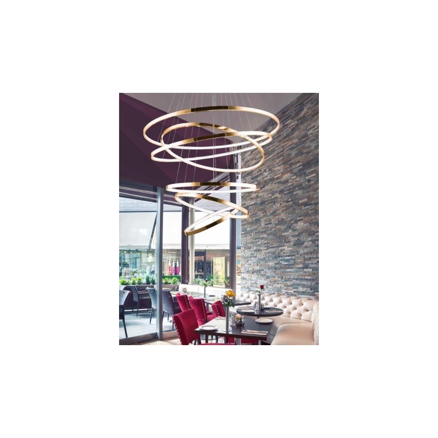 Azzardo AZ2921 - LED Dimmbare Hängeleuchte WHEEL 6xLED/140W/230V