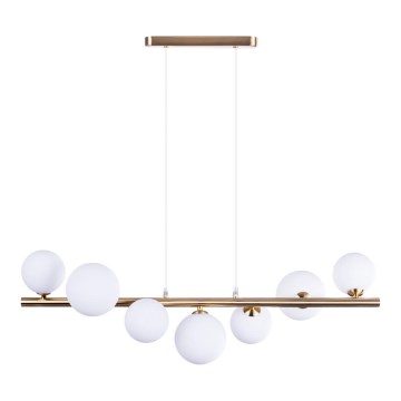 Azzardo AZ4409 - Hängeleuchte an Kabel SYBILLA 7xG9/25W/230V goldfarben