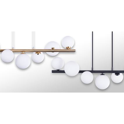 Azzardo AZ4409 - Hängeleuchte an Kabel SYBILLA 7xG9/25W/230V goldfarben