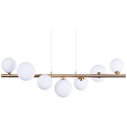 Azzardo AZ4409 - Hängeleuchte an Kabel SYBILLA 7xG9/25W/230V goldfarben