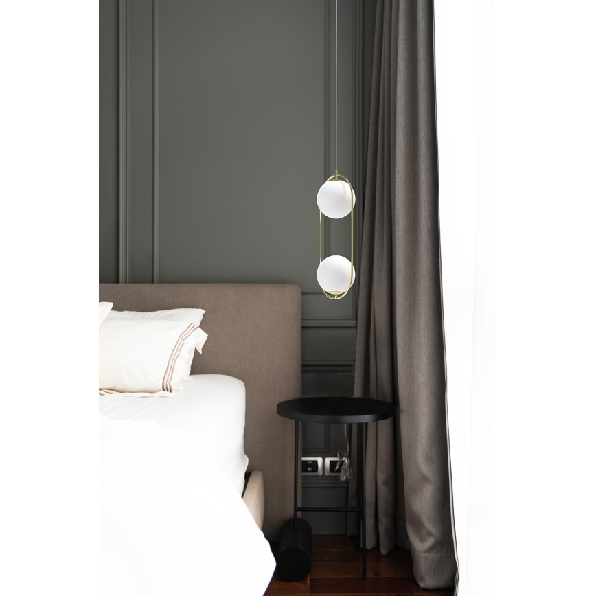 Azzardo AZ4982 - Hängeleuchte an Schnur COCO 2xG9/50W/230V