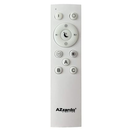 Azzardo AZ5014 - Dimmbare LED-Hängeleuchte an Schnur SANTANA LED/80W/230V braun + Fernbedienung