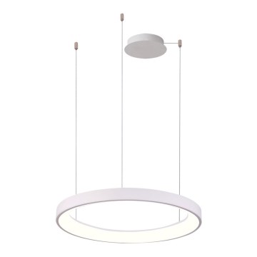 Azzardo AZ5015 - Dimmbare LED-Hängeleuchte an Schnur AGNES LED/38W/230V d 48 cm weiß